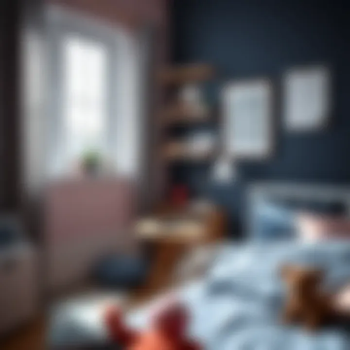 Personalized decor elements in a teenager's room