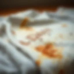 Rust stain removal technique on fabric