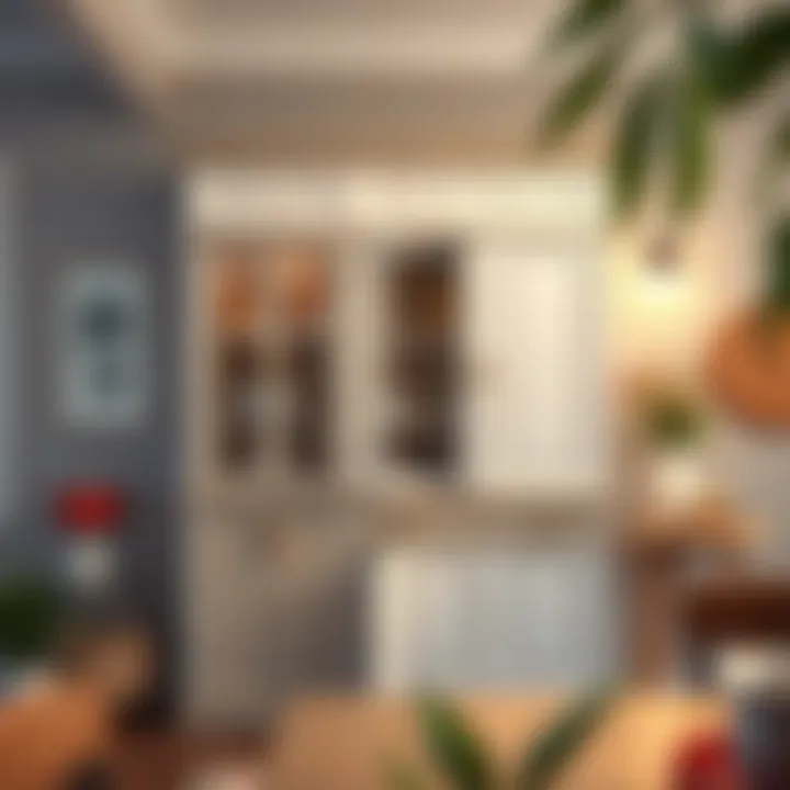 Cabinet Blending with Surrounding Decor A beautifully designed cabinet blending with surrounding decor