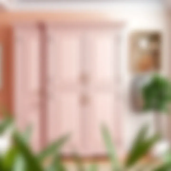 Harmonious Color Palette in a Wall Cabinet Elegant wall cabinet showcasing a harmonious color palette