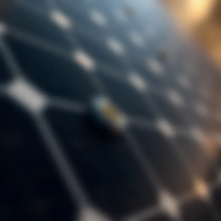 The Heart of Solar Panels: Advanced Cell Technology Close-up of solar cells demonstrating their efficiency and technology.