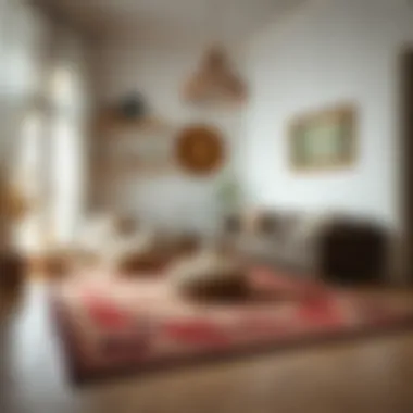 Aesthetic home decor with a rug