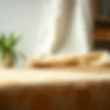 Ironing board cover material showcasing various textures