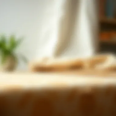 Ironing board cover material showcasing various textures