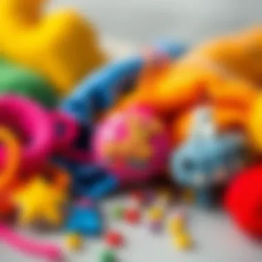 Colorful felt materials ready for crafting baby ornaments