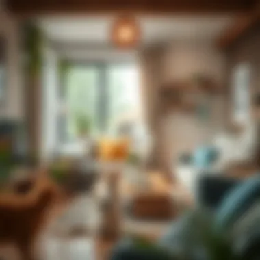 Stylish cat-friendly living space