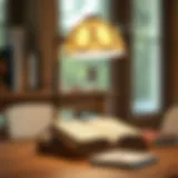 Elegant reading lamp design for book lovers