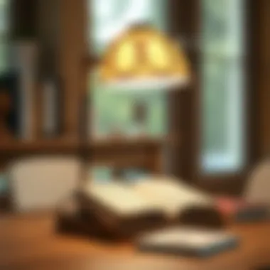 Elegant reading lamp design for book lovers