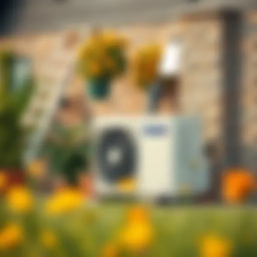 Optimal placement of an outdoor unit for HVAC systems