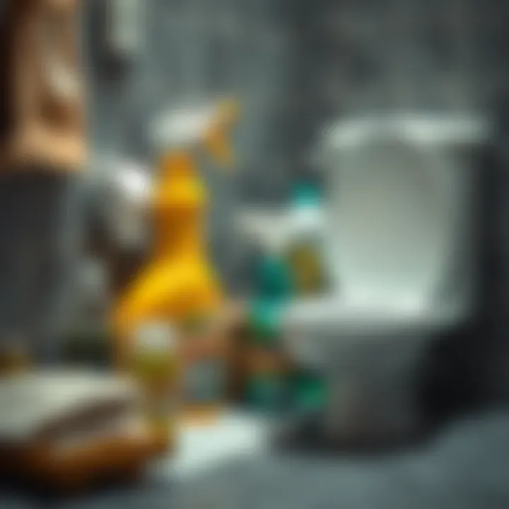 Chemical products used in toilet cleaning