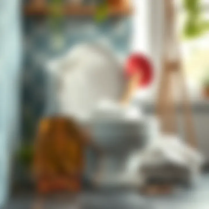 Natural cleaning agents for toilet care