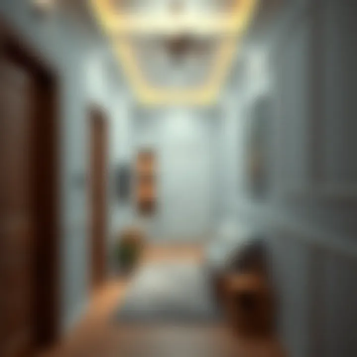 Functional dresuar in a hallway design