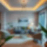 Stylish dresuar in a modern living room setting