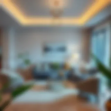 Stylish dresuar in a modern living room setting