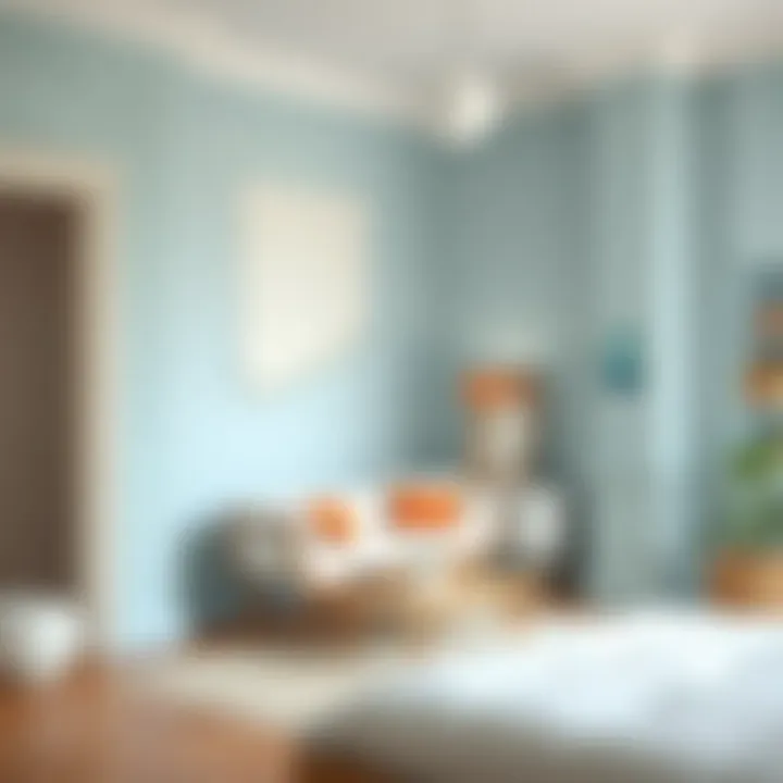 Final look of a freshly painted room