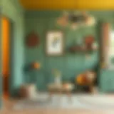 Vibrant color palette for home painting