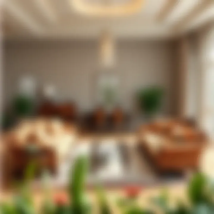 Elegant traditional seating arrangement in a spacious room