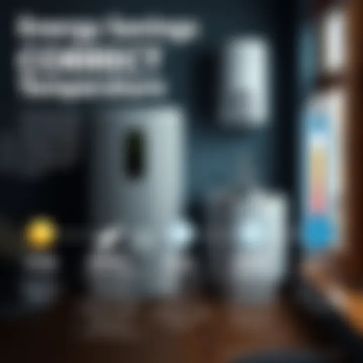 An infographic illustrating the energy savings achieved by adjusting boiler temperatures.