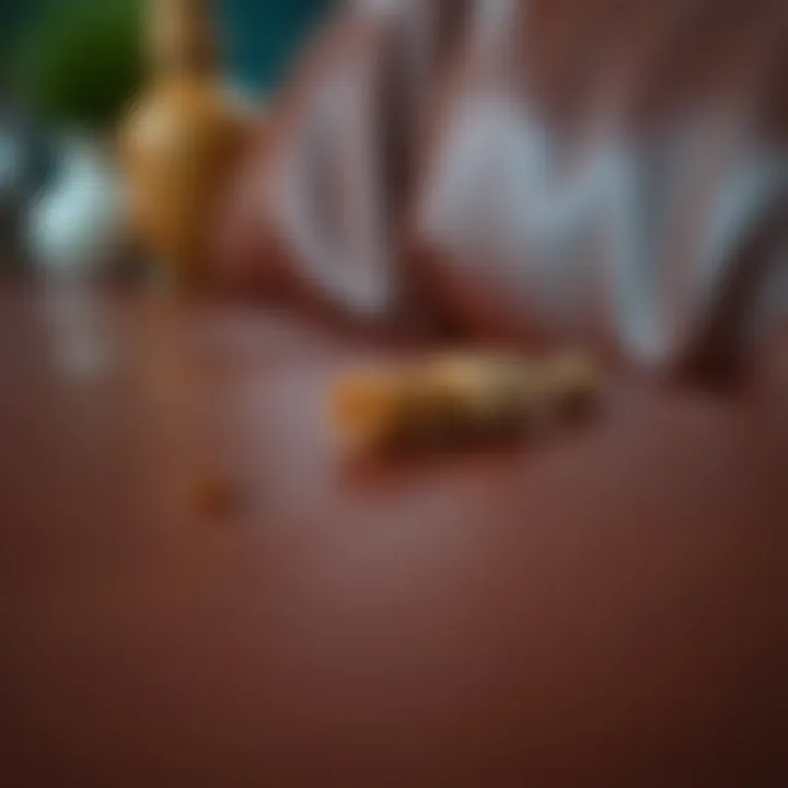 Leather care after stain removal