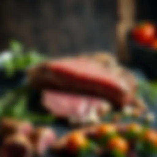 Selection of high-quality meats for grilling