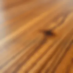 A close-up view of MDF laminate showcasing its texture and finish