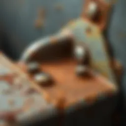 Rust covered metal surface needing cleaning