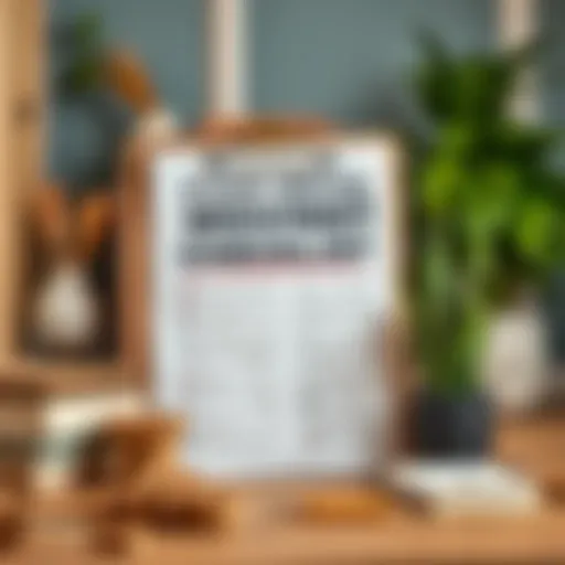 A well-organized moving checklist