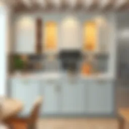 Elegant kitchen cabinet design featuring modern aesthetics