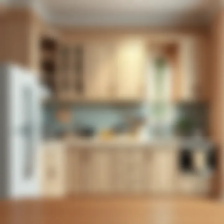 Functional kitchen cabinet layout enhancing space usability