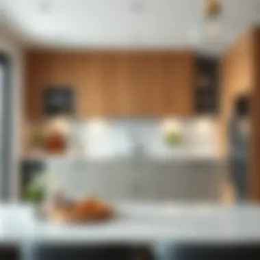 Contemporary kitchen with stylish cabinetry