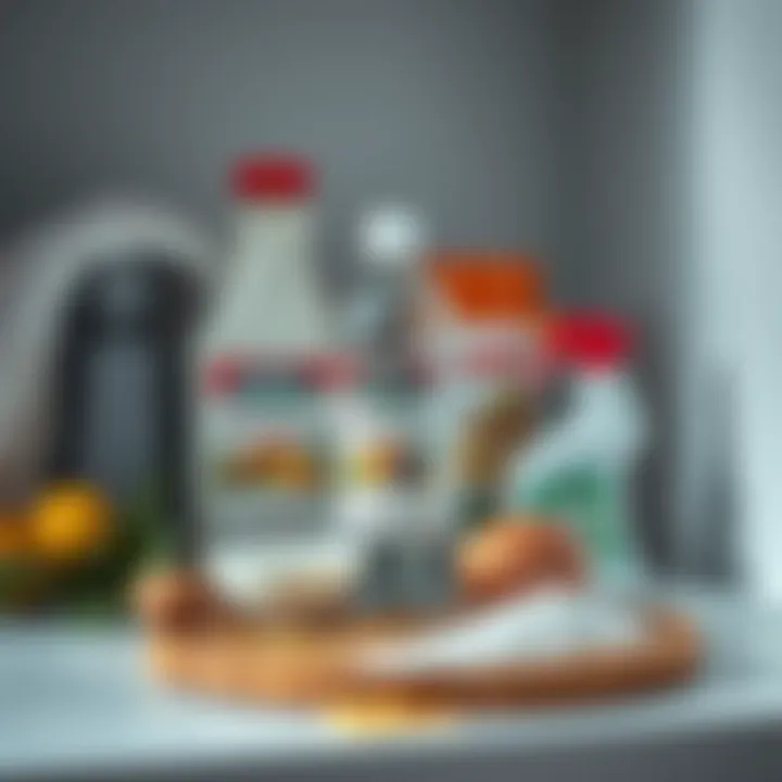 Natural cleaning ingredients for fridge