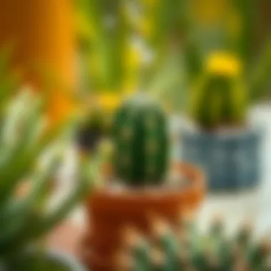 Proper Watering Technique for Small Cacti Nurturing a small cactus with appropriate watering technique