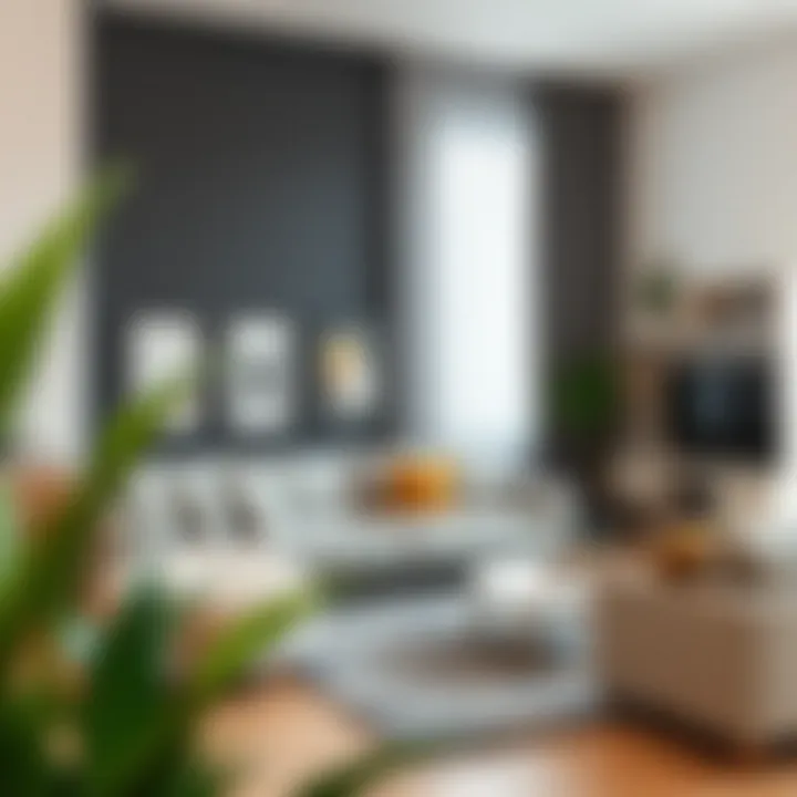 Stylish organized living room with decor ideas