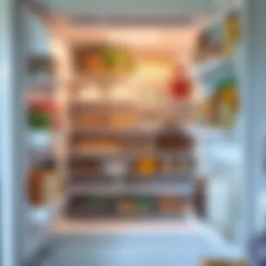 Organized refrigerator interior