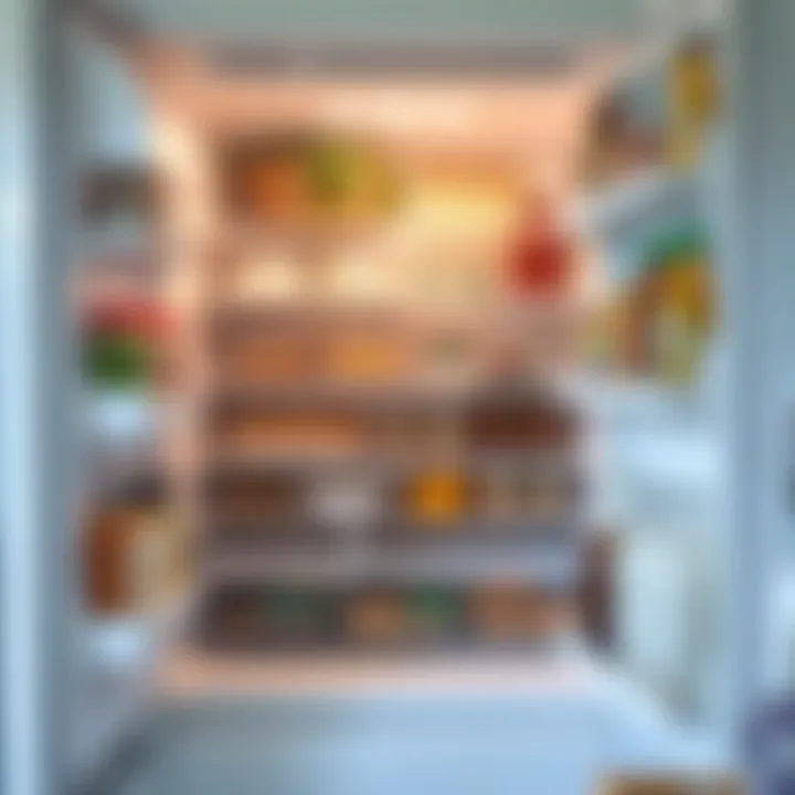Organized refrigerator interior