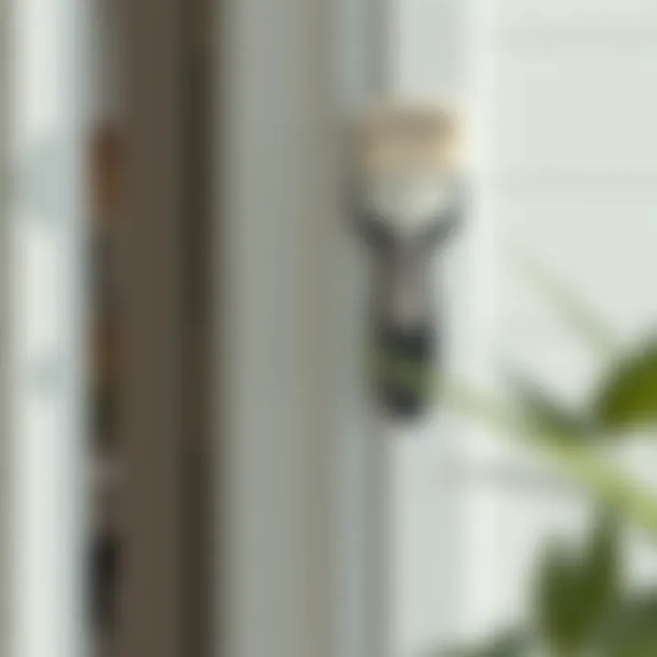 Final touch-ups after door painting