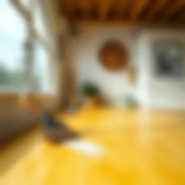 Final Touches for a Flawless Finish Finishing touches on the newly painted floor