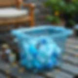 Creative recycling box made from plastic bottles