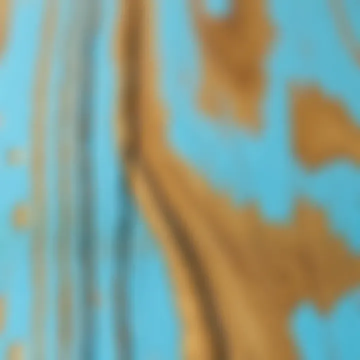 A sample of polyurethane paint demonstrating glossy finish on wood.