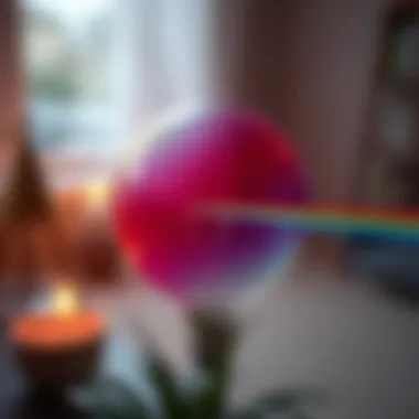 Illustration of light spectrum and color perception