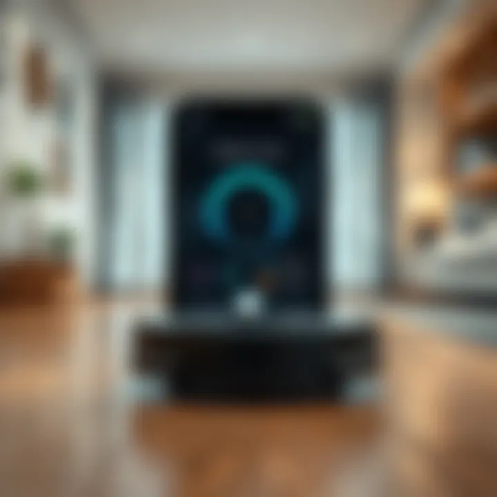 A user-friendly interface of a robotic vacuum's app