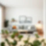 Minimalist Scandinavian living room decor with natural elements