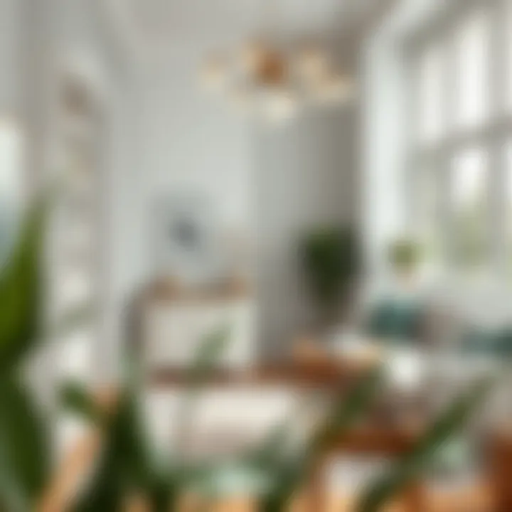 Stylish Interior with Creative Pearl Paint Combinations Stylish interior featuring creative pearl paint combinations