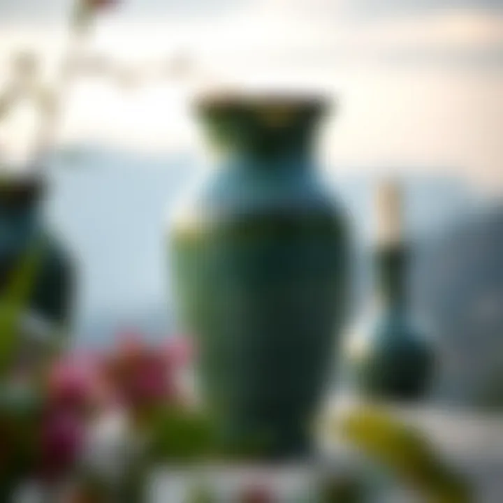 A beautifully glazed ceramic vase