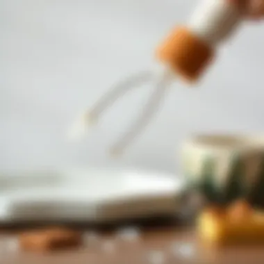 Application of adhesive on ceramic surfaces