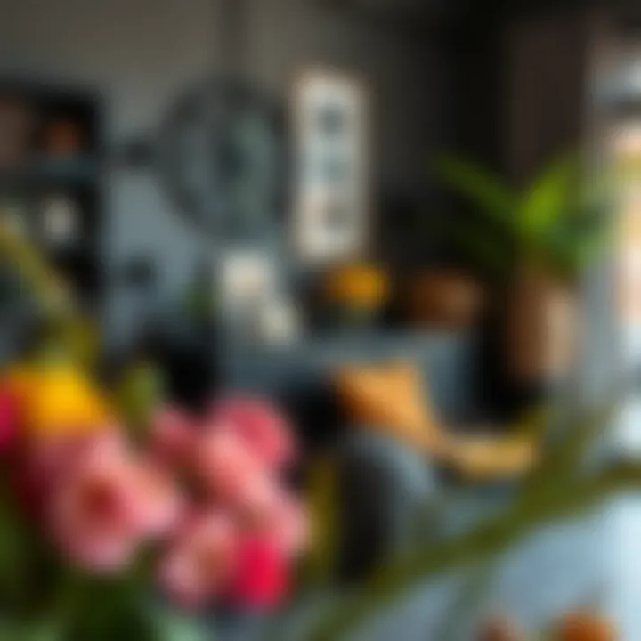 Vibrant color palette complementing black elements