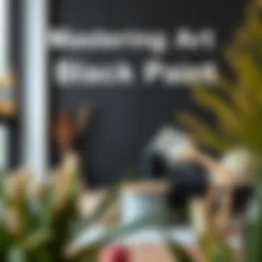 Application techniques for black wall paint