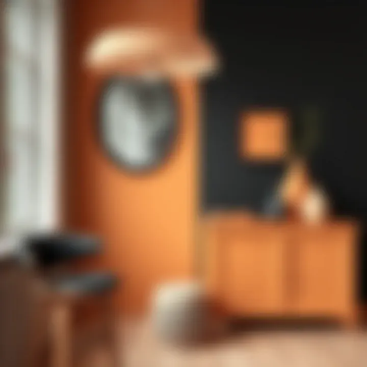 Creative color combinations featuring black paint