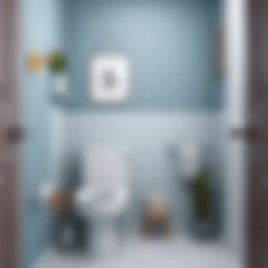 A stylish color palette for a small WC transformation