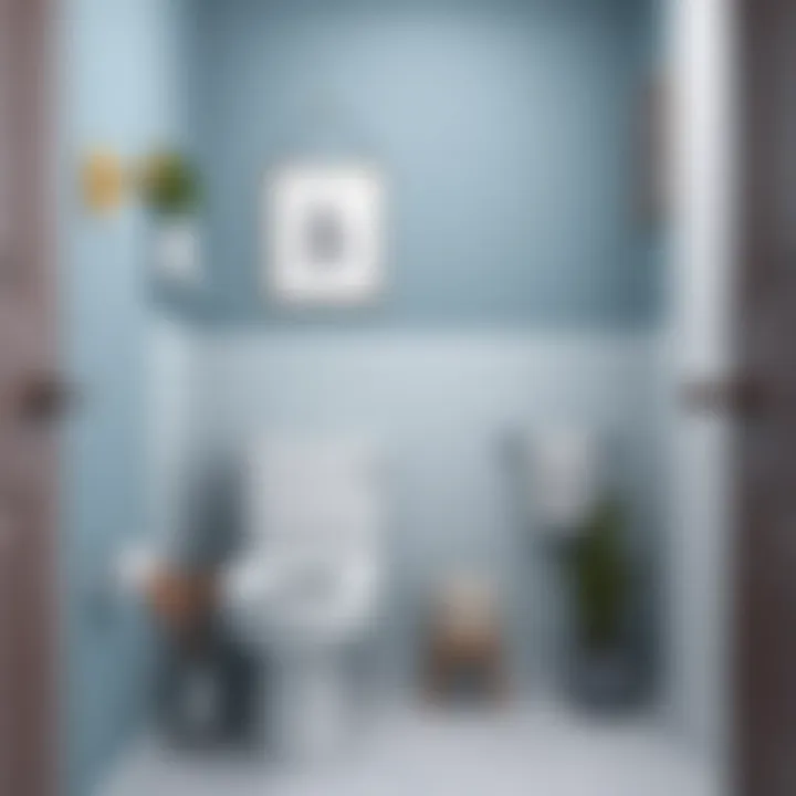 A stylish color palette for a small WC transformation